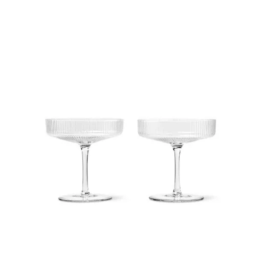 Glasses for champagne Ripple by ferm LIVING