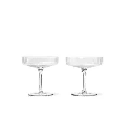 Glasses for champagne Ripple by ferm LIVING